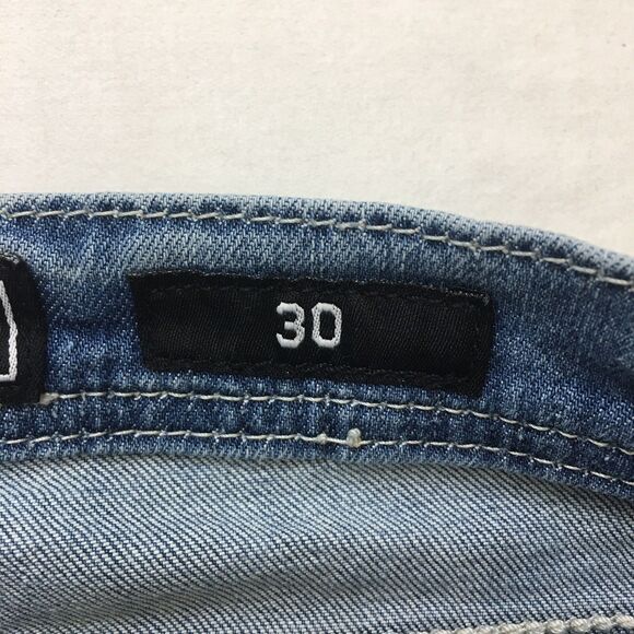 AFFLICTION Jenna Jeans Women 32x32 (30 tag) Gothic Studs Stretch Denim Crystal - Picture 14 of 16